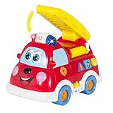 Best Choice Products Fire Truck Toy with Lights and Sirens, Bump and Go, Teaching (English and Spanish)