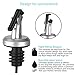 L LESTAVEN Oil Dispenser Bottle Glass Vinegar Cruet oil bottle set with oil and vinegar dispenser set for olive oil (Funnel included)(3 Packs)