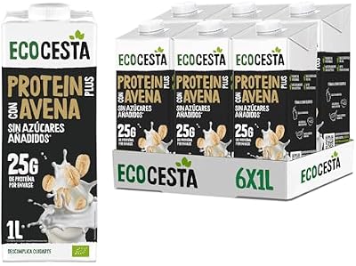 ECOCESTA - Bebida Ecológica Vegetal de Proteinas y Avena -Pack 6 X1L