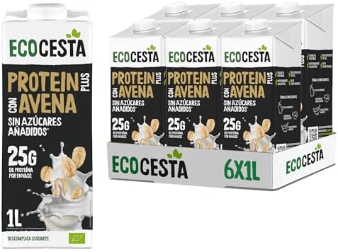 ECOCESTA - Bebida Ecológica Vegetal de Proteinas y Avena -Pack 6 X1L