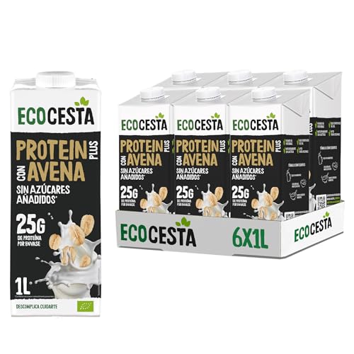 ECOCESTA - Bebida Ecológica Vegetal de Proteinas y Avena -Pack 6 X1L