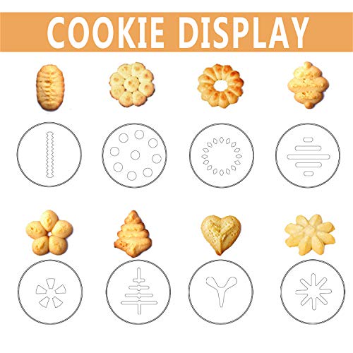 Cookie Press Gun Kit by Shule, Buscuit Maker Machine for Christmas 8 Discs and 8 Icing Tips,Black