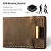 Men Wallet - RFID Minimalist Slim Front Pocket Card Travel Holder Clip A9