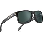 BNUS Corning Glass Lens Sunglasses for Men Women, Polarized Option UV400 | Durable scratch-resistant lenses, no-paint frame, 