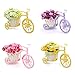 Louis Garden Nostalgic Bicycle Artificial Flower Decor Plant Stand (Orange)