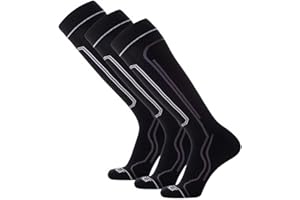 Pure Athlete Ultra-Thin Lightweight Ski Socks - Snowboarding Skiing Sock, Merino Wool