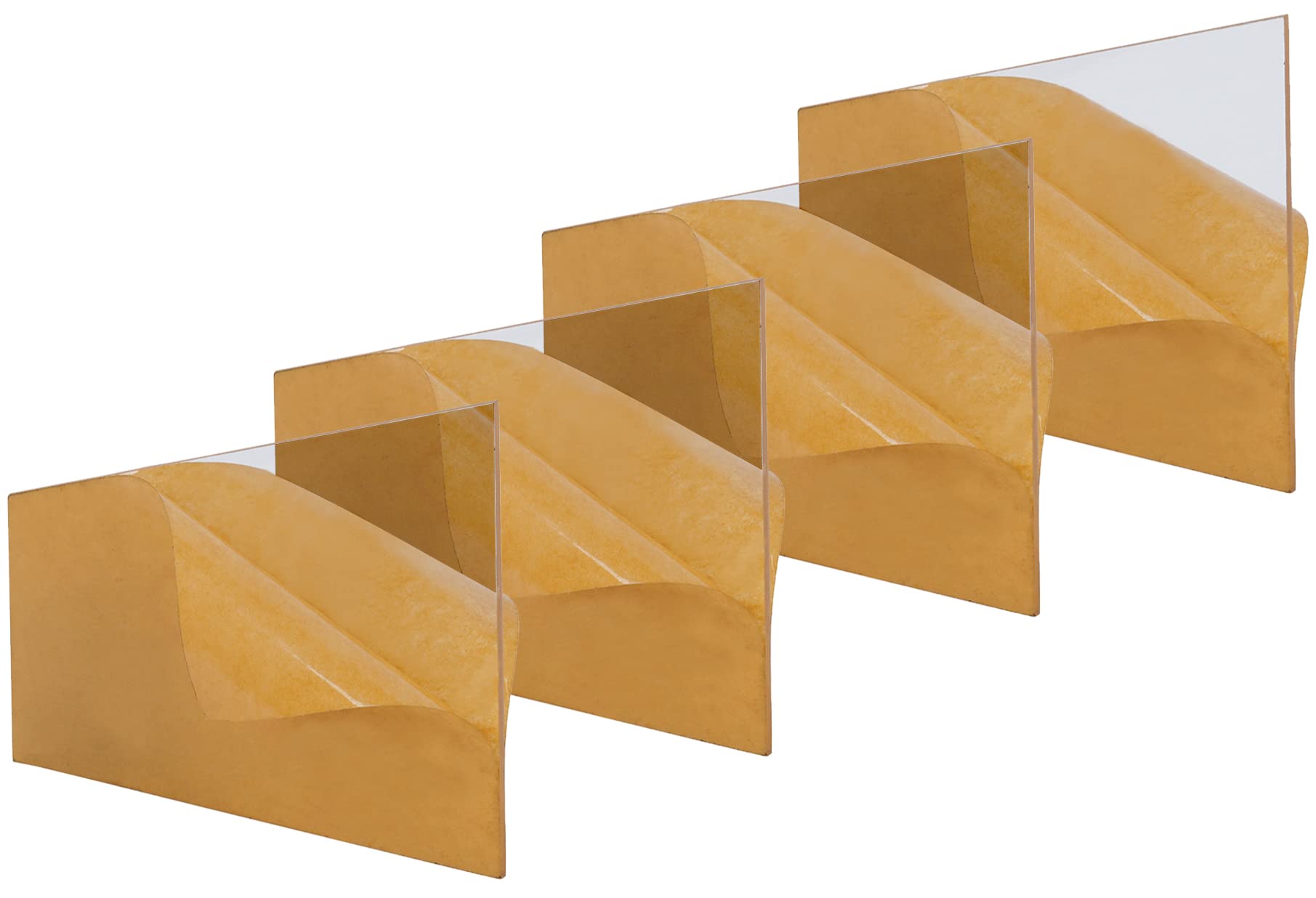 Inkdotpot Pack of 4-5mm Clear Acrylic Sheet 1/8 Thick Cast 12"x24" Transparent Acrylic Plastic Board with Protective Paper- DIY Display Project