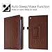 Fintie Folio Case for Amazon Fire HD 8 Tablet (7th/8th Generation, 2017/2018 Release) - Slim Fit Premium Vegan Leather Standing Protective Cover, Antique Bronze