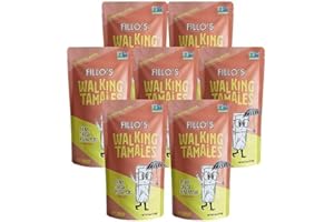 Fillo's Walking Tamales, Salsa Habanero, Pk of 7, Ready-to-Eat, Delicious, Gluten-Free, Preservative-Free, No Added Sugar, Vegan Friendly, Microwavable, Non-GMO