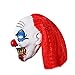 UNOMOR Halloween Scary Clown Mask with Red Hair for Adults Costume Party