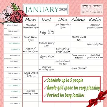 Goldistock 2020 Large Wall Calendar -