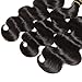 Rechoo Brazilian Virgin Remy Human Hair Extension Weave 3 Bundles 300g - Natural Black,12