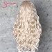 SAPPHIREWIGS Long Orange Color Daily Queen Makeup Synthetic Lace Front Wedding Party Wigs (beige)