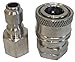 Ultimate Washer UW16-PWCD05 1/4-Inch Stainless Steel Quick Connect Pressure Washer Adapter Set, Max Pressure 5000 PSI Rating