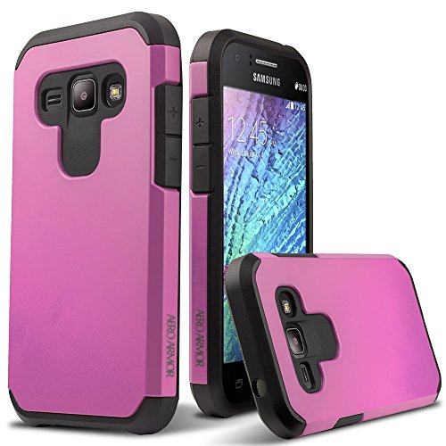 Galaxy J1 (2015) Case, Aero Armor Shockproof Slim Protective Case for Samsung Galaxy J1 - Light Pink