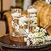 Floating Candles for Centerpieces - Pack of 30 White Unscented Long Burning (8 hrs) - White Floating Candles 3 inch Diameter for Weddings, Christmas Holiday Dinners, Round Candles, Home Décor