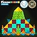 PicassoTiles Kids Toy Building Block Set Glow in The Dark Children Construction Kit Magnet Tiles Magnetic STEM Interlocking Playboard Educational Learning Stacking Blocks Child Brain Development PT60