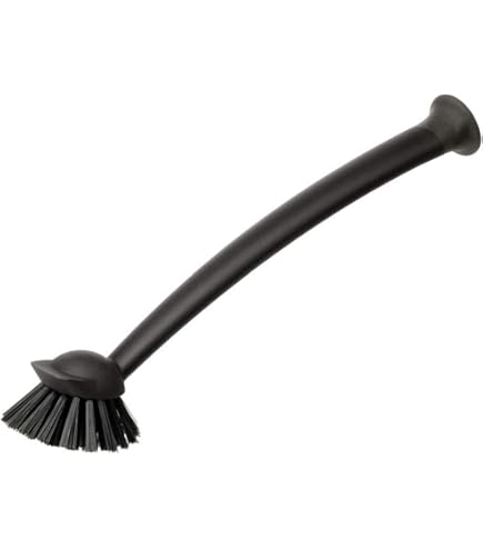 Lot De 3 Brosses à Vaisselle Avec Ventouse - 26 Cm - Poils Solides Pour Casseroles, Poêles Et Carrelage