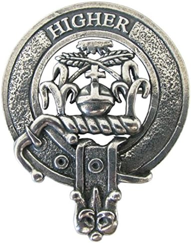 Scottish Clan Crest Pewter Badge or Brooch - Choice of 50 Clans. Robust construction and Premium Quality. Made in Glasgow.