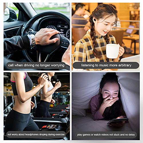 gdfh Bluetooth 5.0 True Wireless Earbuds IPX6 Waterproof Earphones Wireless Headphones for Andorid iOS with Handsfree Function