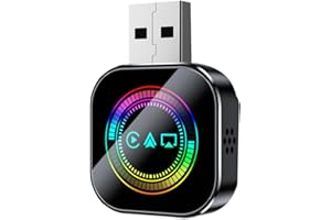 Cenroelon Airplay Wireless Carplay Adapter Smart Android Auto USB Dongle Wired Connection Plug and Play for Car Systems