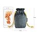 PUREFLY Soft Velvet Inflatable Travel Neck Pillow for Airplanes with Packsack