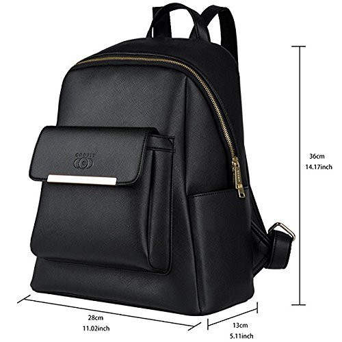 glory fashion stylish girls school bag college bag casual backpack black (c1-1)