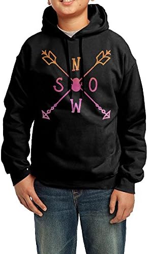 Christmas SNOW Snowman Winter Crossed Arrows Unisex Boys Girls Hoody Pullover Youth Hooded SweatshirtXL