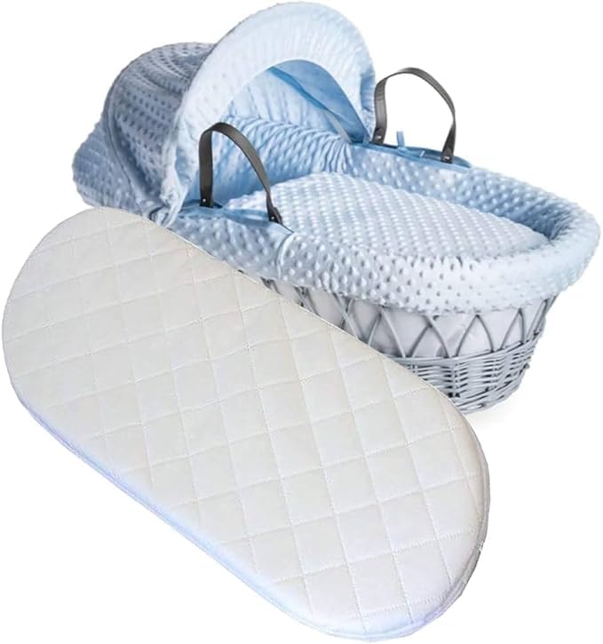 Baby Mattress Round corner Quilted Cover Pram Mattress Fits VENICCI Carry Cot 75*32 CM