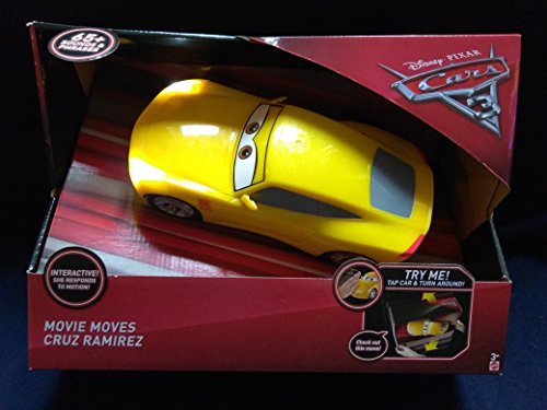 Mattel Disney Pixar Cars 3 Electronic Movie Moves Cruz Ramirez With Working Headlights And 65+ Sounds And Phrases From Cars 3 Interactive! She Responds To Motion New In Unopened Box