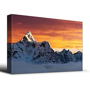 AMA Dablam on The Way to Everest - Canvas Art Home Art - 12x18 inches