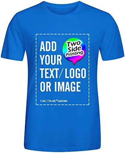 Personalized Custom T Shirts Design Your Own Picture or Text Printed Two Sides