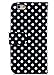 iPhone 5,iPhone 5 Leather Case,iPhone 5 Leather Wallet Case,carryberry [Black] Polka Dot Wallet Flip Premium Leather Case Pouch Cover for iPhone 5 5S
