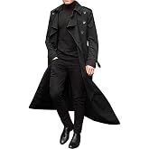 Men's Trench &amp; Rain Coats Waterproof Winter Trenchcoats Lapel Long Jackets | Mens Trench Coat,Trench Coat Men Lapel Long Jacket Double Breasted Overcoat Soft Elegant Windbreaker