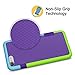 iPhone 7 Case, ELOVEN Hybrid Impact Resistant Anti-Scratch Shockproof Bumper Cover Slim Non-slip Grip Heavy Duty Full-Body Protective Case Shell for Apple iPhone 7 4.7 Inch (2016) - Purple