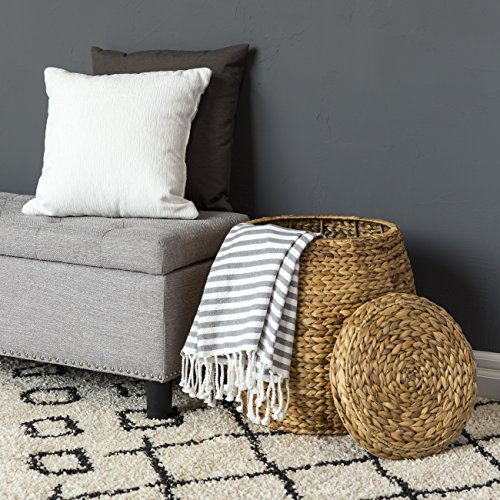 Best Choice Products Multipurpose Handcrafted Seagrass Wicker Basket Accent for Seat, Storage, Laund - //medicalbooks.filipinodoctors.org