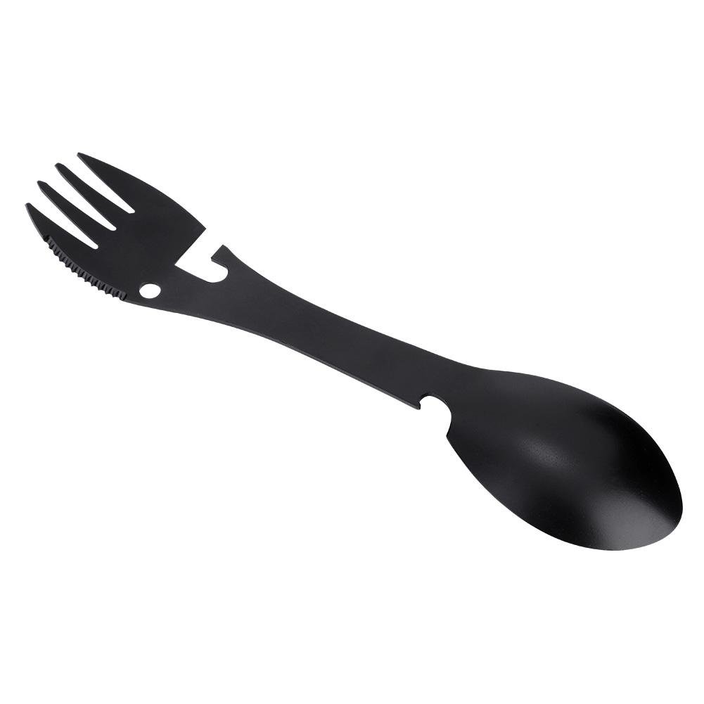 Multifunction Tools Portable 5 in 1 Spoon Knife Replacement Fork Bottle Opener Replacement for Outdoor Cam Picnic