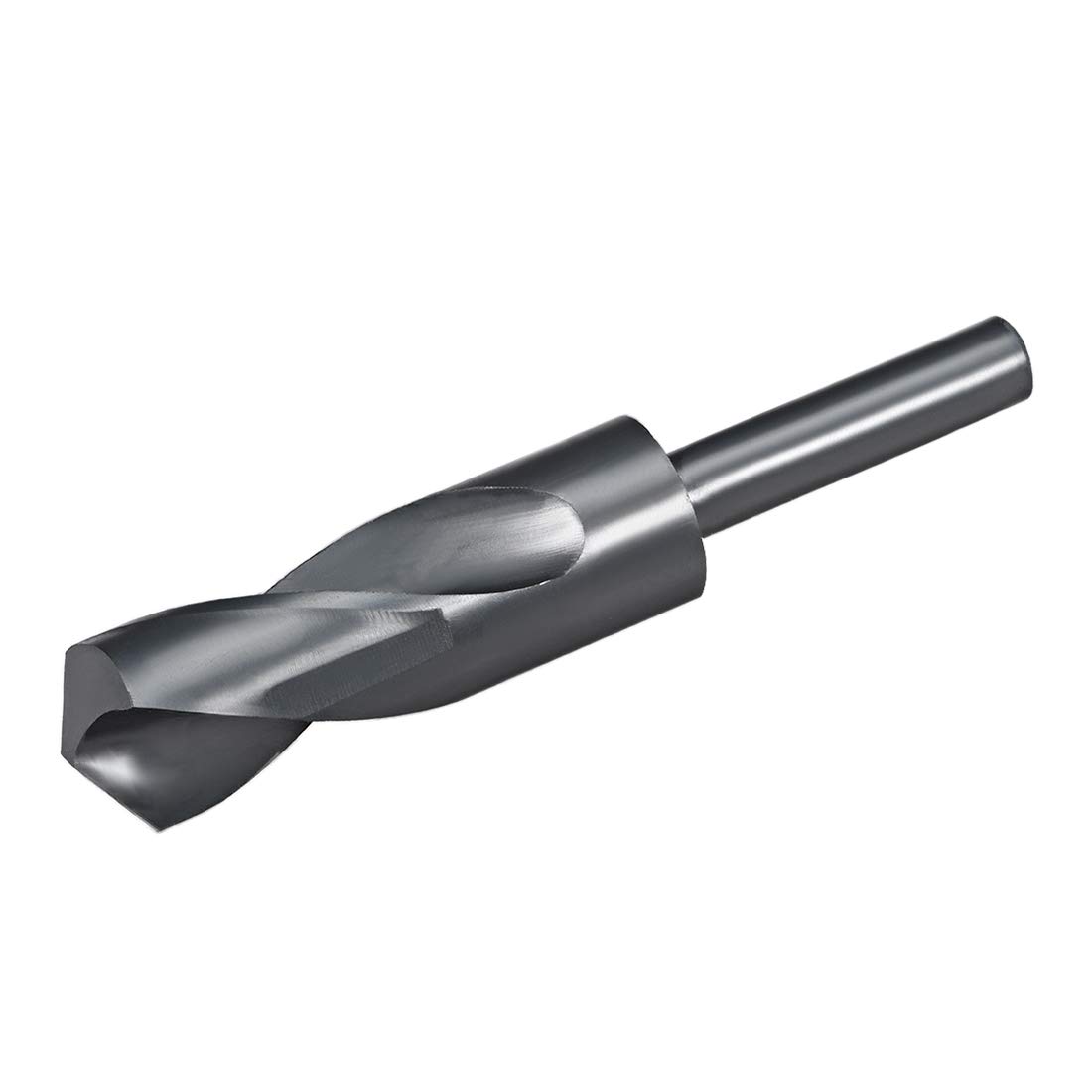sourcing map 1/2" Reduced Shank Drill Bits 18.5mm Black Nitride Coated High Speed Steel HSS 6542, Twist Drill Bit for Stainless Steel Alloy Metal Plastic