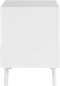 Amazon Com Modway Tracy Mid Century Modern Wood Nightstand In White Furniture Decor