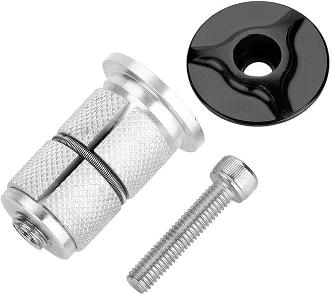 Freefly Bike Stem Headset Top Cap,Aluminum Alloy Bicycle Headset Top Cap Bike Fork Expander