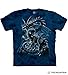 The Mountain Skull Dragon Adult T-Shirt, Blue, Small
