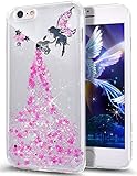 iPhone 7 Plus Case,iPhone 7 Plus Bling Glitter TPU Case,PHEZEN Fairy Angel Girl Pattern Shiny Glitter Flexible Soft Rubber Gel Clear TPU Cases Silicone Back Case for iPhone 7 Plus (2016) 5.5