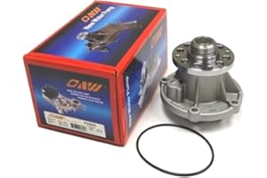 OAW F2450 Engine Water Pump 100mm Metal Impeller for 6.0L-V8 Powerstroke Diesel on (2004-2010) Ford E350 E450 Excursion F250 F350 F450 F550 Manufactured after Oct 03