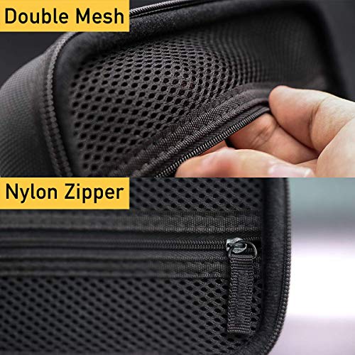 Carrying Case for Nintendo Switch Lite with Screen Protector,Donobi Protective Travel Case with 8 Game Slots and Portable Hard Shell Travel Pouch Storage for Switch Lite Console & Accessories-Black - Thumbnail 6