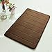 Drhob® New Arrival Luxurious and Soft Absorbent Memory Foam Bathmat,20-inch By 31-inch, Coffee