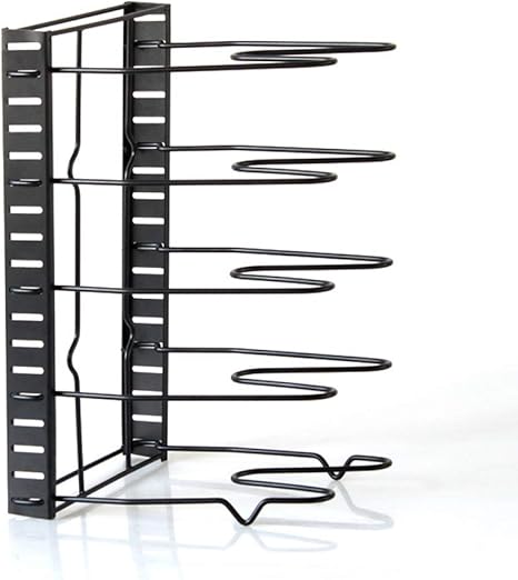 Amazon Arttranson フライパンスタンド 鍋蓋スタンド 鍋 ふた収納 シンク下 引き出し 隙間調節 38ｘ21ｘ25 5cm ブラック キッチンツールスタンド オンライン通販