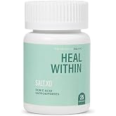 salt.xo Heal Within Boric Acid Suppositories for Women, 25 Capsules