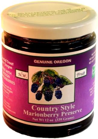 Genuine Oregon Seedless Marionberry Preserve (12 Oz Jar)