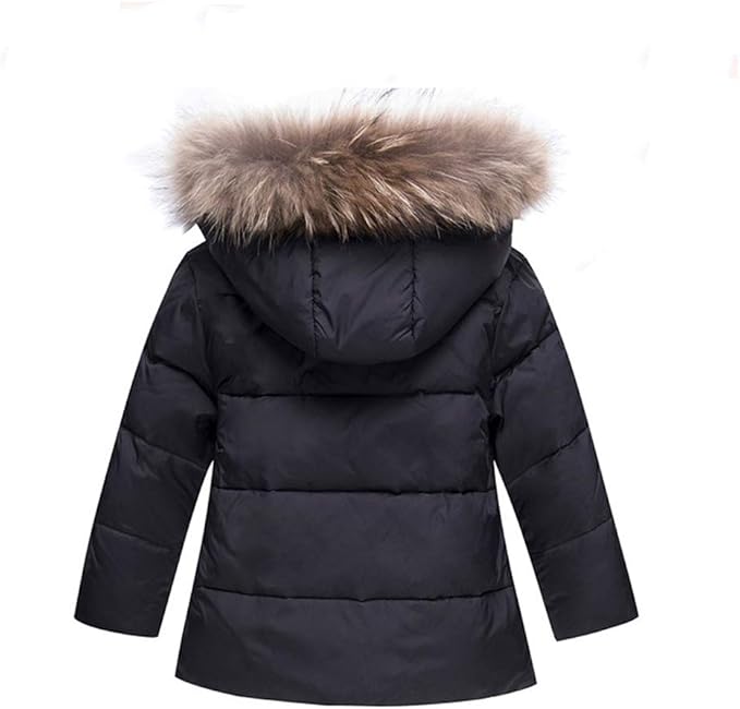 boys puffer jacket with fur hood