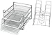 DecoBros STACKABLE Mesh Desk Convertiable Organizer 3 Letter Trays and 5 Horizontal Upright Sections, Sliver